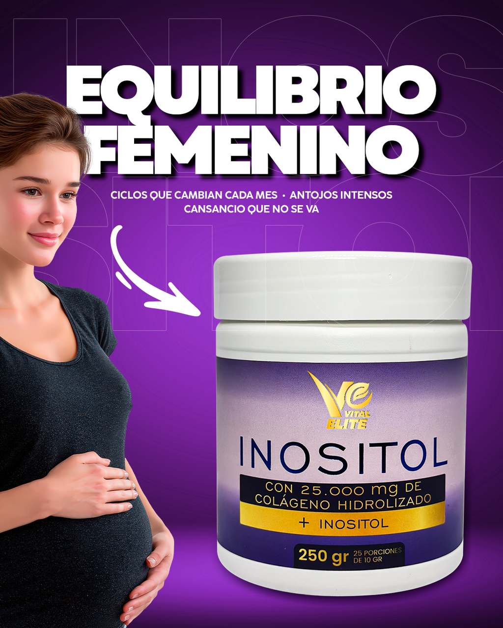 INOSITOL EN POLVO-VITAL ELITE (D.P)